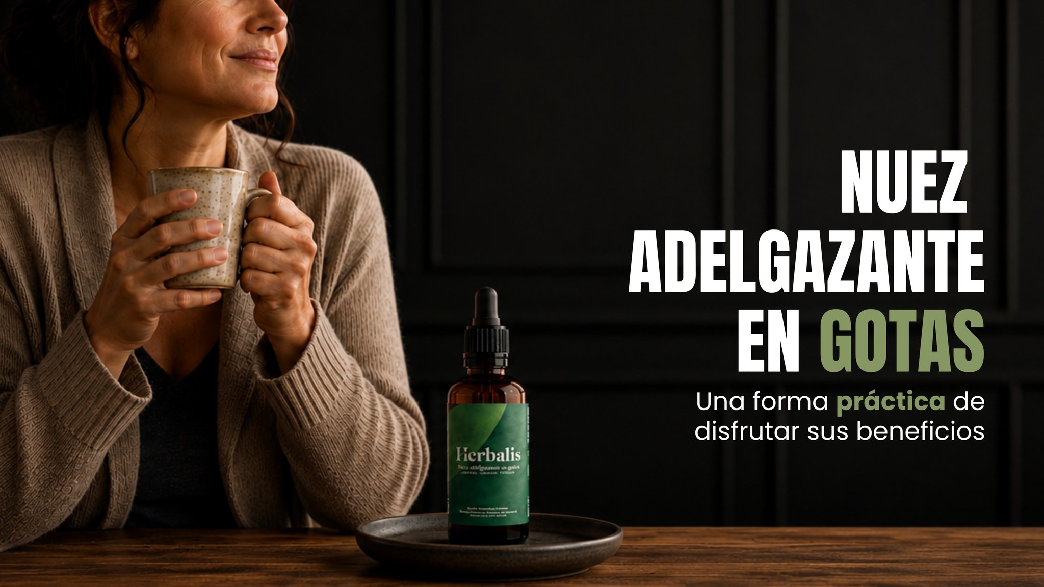 Nuez adelgazante en gotas Herbalis: una forma práctica de disfrutar sus beneficios