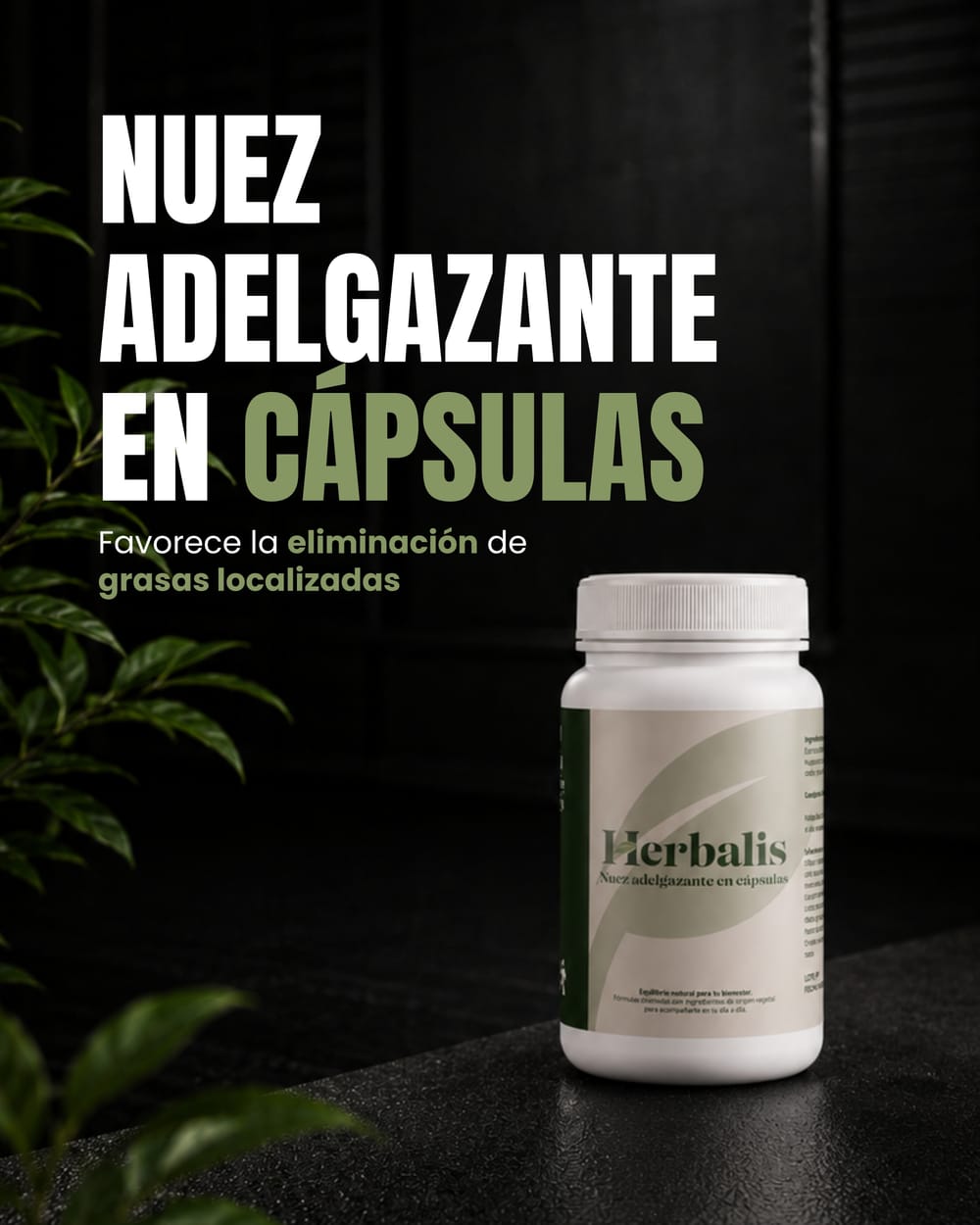 Nuez adelgazante en cápsulas: favorece la eliminación de grasas localizadas