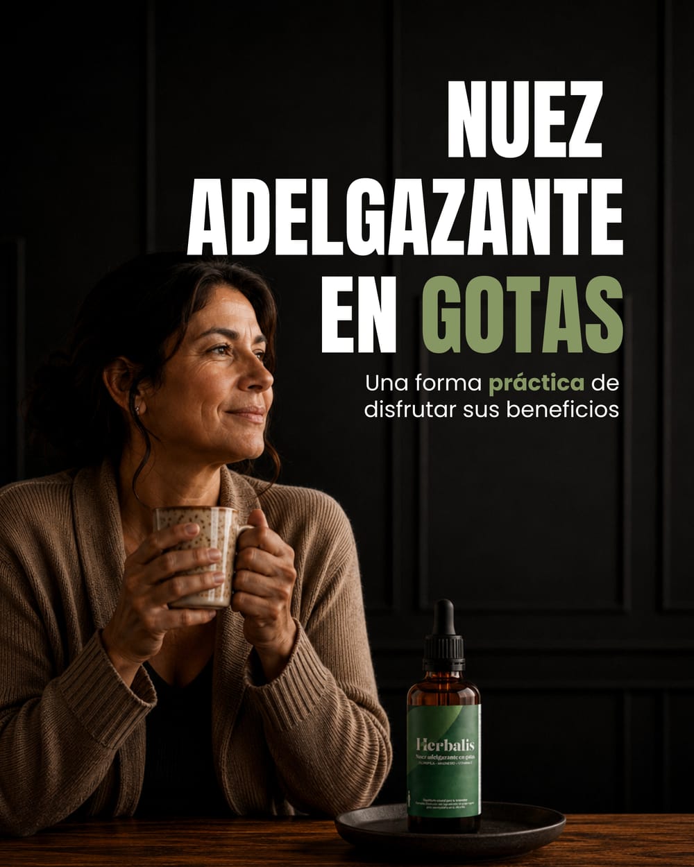 Nuez adelgazante en gotas Herbalis: una forma práctica de disfrutar sus beneficios
