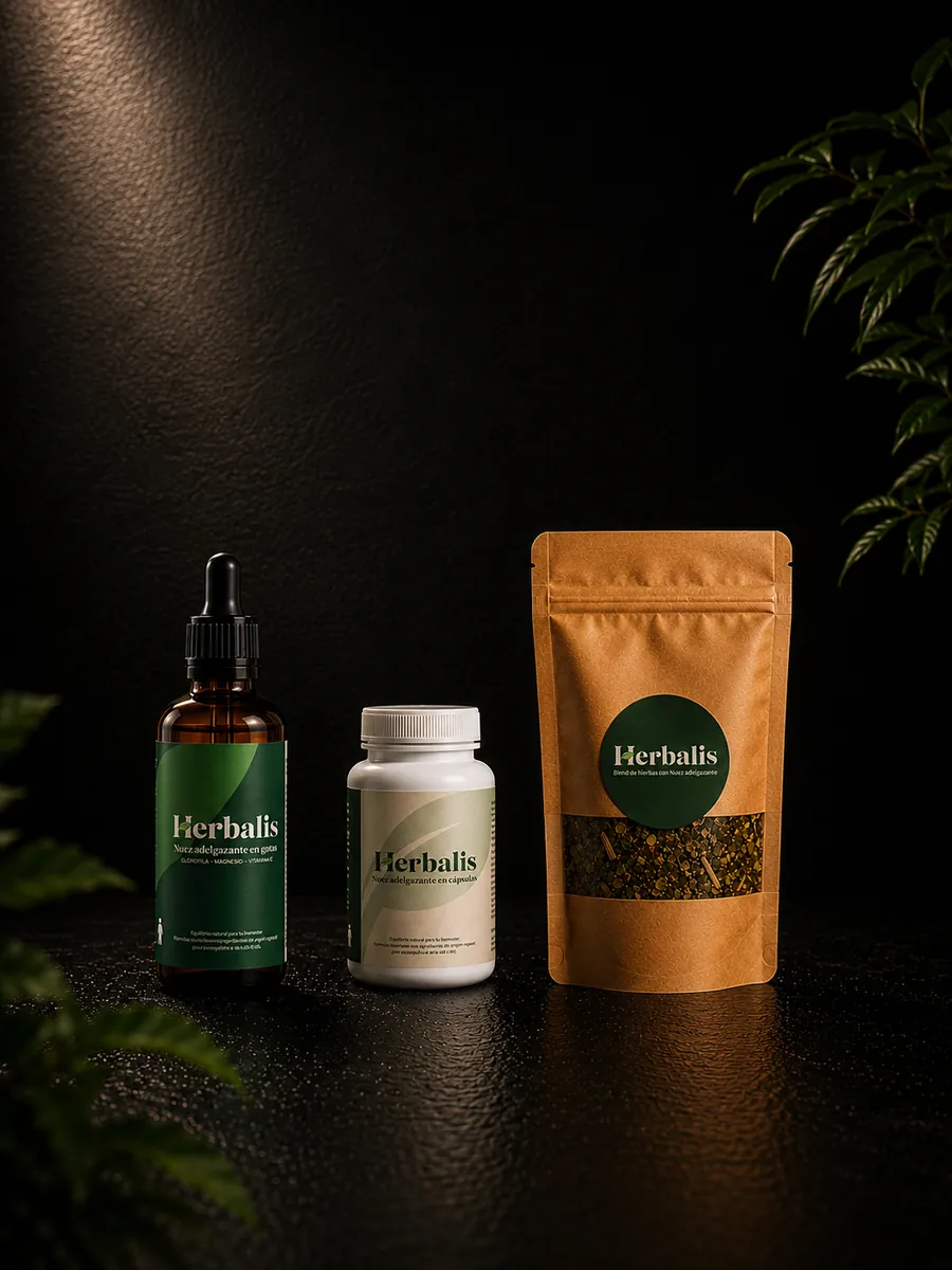 Línea Herbalis Nuez de la India: gotas, cápsulas y blend de hierbas